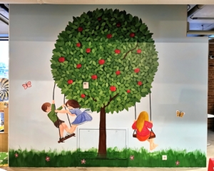 Lastetoa Seinamaaling by Kuldne Pintsel