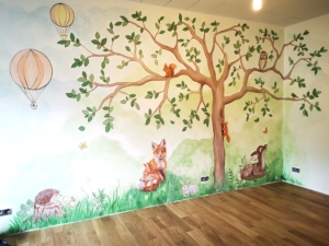 Lastetoa Seinamaaling by Kuldne Pintsel