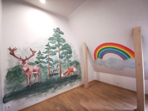 Lastetoa Seinamaaling by Kuldne Pintsel