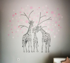 Lastetoa Seinamaaling by Kuldne Pintsel